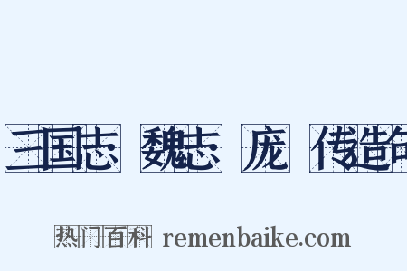 三国志·魏志·庞淯传造句是什么意思的图片